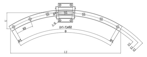圆弧导轨整体图